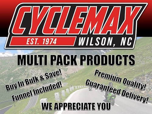 CYCLEMAX Three Pack Compatible with Suzuki Ecstar Prediluted Engine Coolant 990A0-02E10-01Q Contains Three Quarts and a Funnel