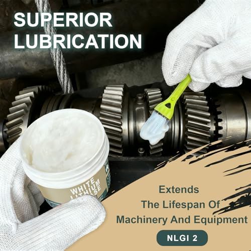 BTAS White Lithium Grease Lubricant for Door Hinge/Opener/Wheels/Screw 5oz