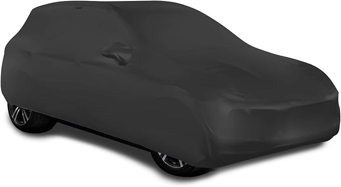 WinPower Indoor Car Cover SUV Stretch Dustproof Protection Full Car Cover for Underground Garage, Car Show, Black