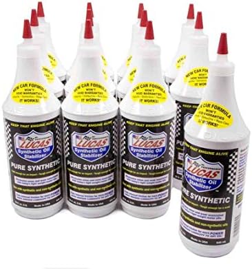 Lucas Oil 10130 Pure Synthetic Oil Stabilizer - 1 Quart (Pack of 12)