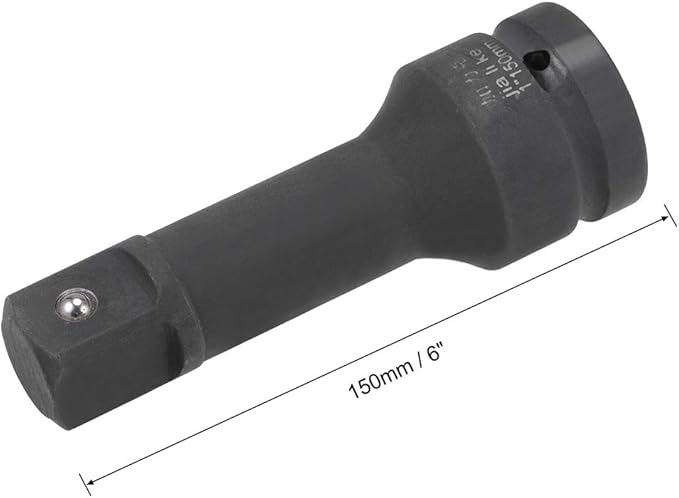 uxcell 1" Drive by 6" Impact Extension Bar for Use with Air Impact Wrenches, Breaker Bars, Ratchets, CR-MO Steel