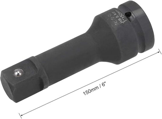 uxcell 1" Drive by 6" Impact Extension Bar for Use with Air Impact Wrenches, Breaker Bars, Ratchets, CR-MO Steel
