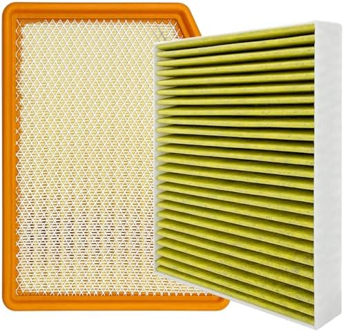 Cabin and Engine Air Filter Fits for 2019-2025 2026 Chevrolet Silverado 1500, Tahoe, Suburban, Sierra 1500, Yukon, Yukon XL, Escalade, Fits 13356916, 84121219, CF11966, CA12404