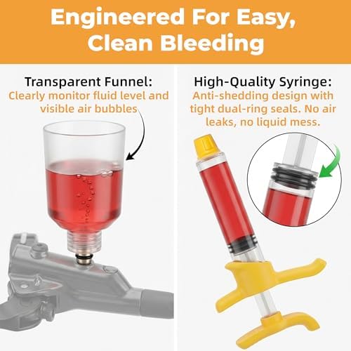 Hydraulic Brake Bleed Kit for Shimano & Magura, Mineral Oil 150 mL
