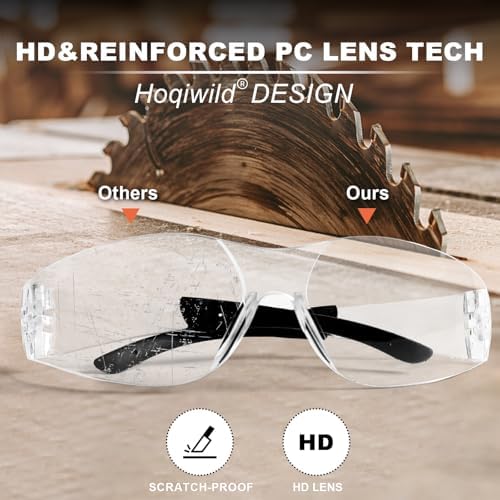 Safety Glasses Men Women80 pack: 40pack clear safety glasses+40pack safety sunglasses Scratch & Impact Resistant eye protection glasses for construction, workshop, lab,survey