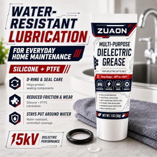 Silicone Grease Lubricant for O-Rings Faucet Plumber Sliding Door 1oz