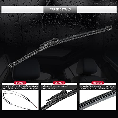 Back Windshield Wiper Blades for BMW X1 2009-2015