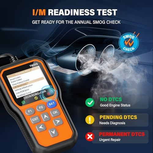 BluSon YM319 OBD2 Scanner Diagnostic Tool with Battery Tester, Scan Tool