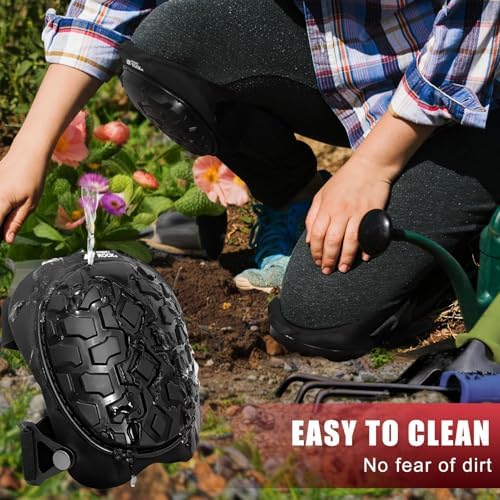 Professional Knee Pads for Work Construction with Heavy Duty Cap Foam Padding Gel Cushion Knee Pads for Men, Comfortable Adjustable Strong Strap, Military Grade Rivet for Flooring Gardening