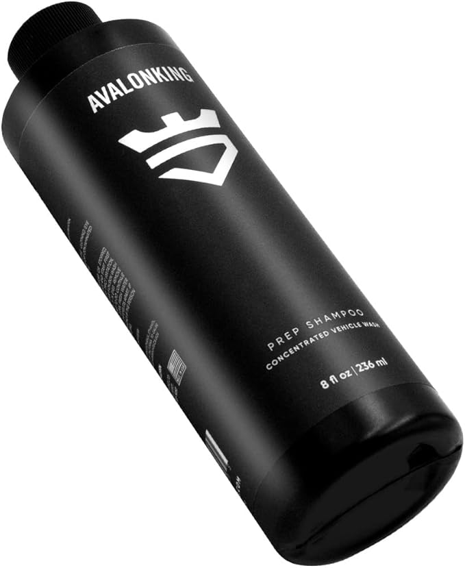 AvalonKing Ceramic Prep Car Shampoo – Super-Concentrated Car Wash for Ceramic Coating Preparation, Strips Waxes, Sealants, & Contaminants – pH-Neutral Auto Wash Formula – 8 fl oz