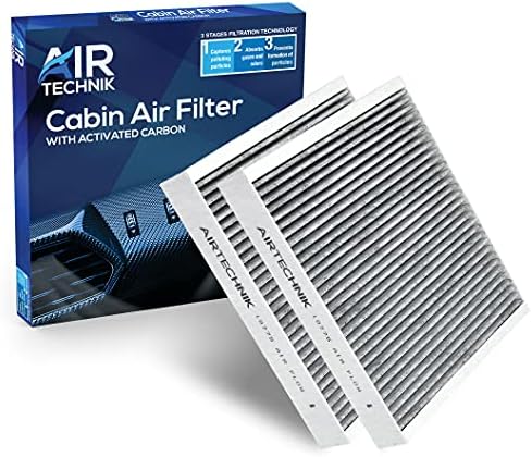 AirTechnik CF10775 Cabin Air Filter w/Activated Carbon (2 Pack) | Fits Select 2010-2022 Buick, Cadillac, Chevy and Saab Models - 13271190