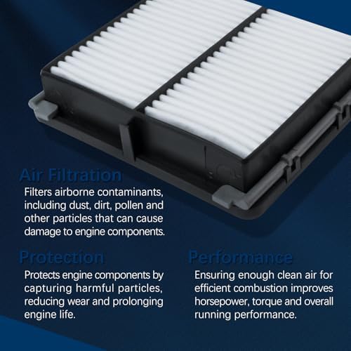 CA11943 Engine Air Filter for 2017-2024 Hyundai Palisade,Santa Fe,Santa Fe Sport,2016-2024 Kia Sedona,Sorento,Telluride 28113-A9100