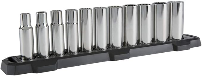 CRAFTSMAN Deep Socket Set, 1/2-Inch Drive, SAE, 12-Point, 11-Piece (CMMT12048)
