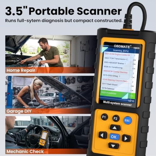 Full Systems OBD2 Scanner Car Diagnostic Tool with ABS SRS Transmission Etc