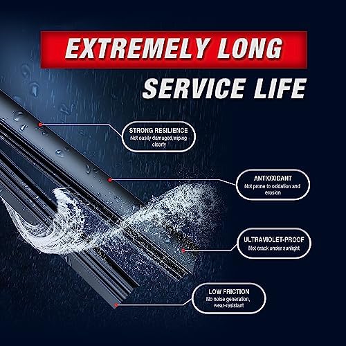 12" Rear Wiper Blade Replacement for Ford Escape 2012-2008 Flex 2019-2009 Jeep Wrangler 2017-2007 Chevy Tahoe 2014-2007 Enclave 2017-2008 Yukon/Escalade 14-07 Back Windshield Wiper Blade 12-E