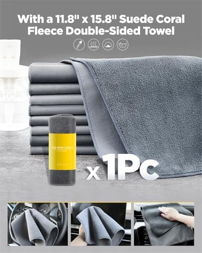 5 PLUS Wiper Blades fits Nissan Sentra 2013-2019 Bundle with Car Wash Towel