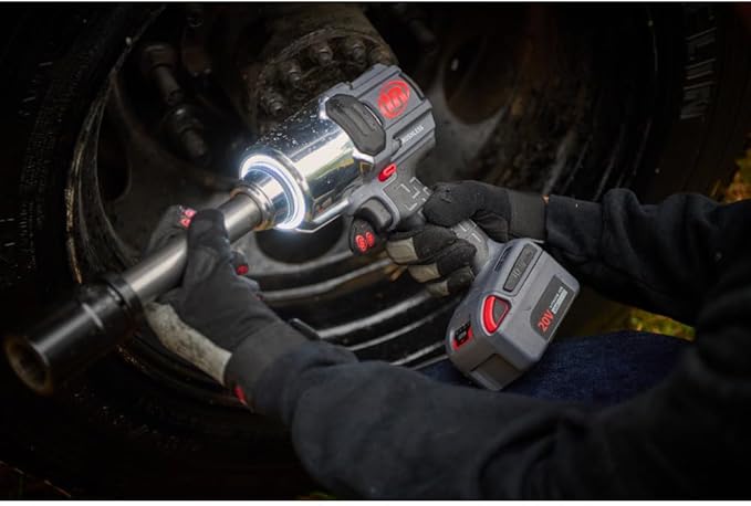 Ingersoll Rand W8571 3/4" 20V Cordless Impact Wrench Bare Tool, 2000 ft-lb Torque, 6" Extended Anvil, Friction Ring Thru-hole, Pistol