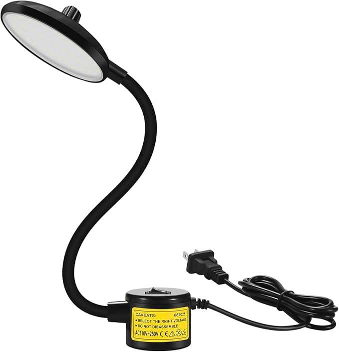 Magnetic LED Work Light, AMAZING POWER Dimmable Sewing Light with Flexible Gooseneck for Workshop Sewing Machine Workbench Lathe Drill Press