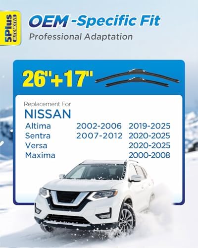 5 PLUS Wiper Blades fits Nissan Altima 2019-2025 Bundle with Car Wash Towel