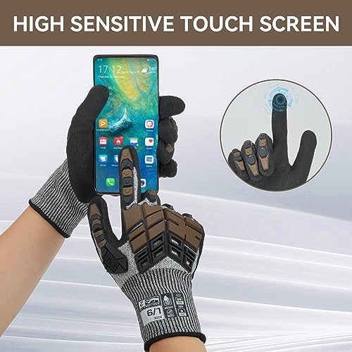 Safety Work Gloves,Impact Gloves for Men Women,Cut Resistant
