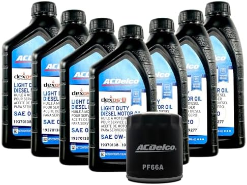 AC Delco DexosD 0w-20 Engine Oil and Oil Filter Change Kit For 3.0L Duramax Diesel LM2