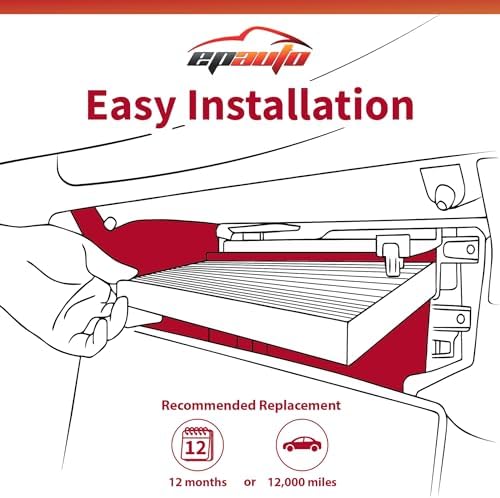 EPAuto CPJ6X (KD45-61-J6X) Cabin Air Filter Replacement for Mazda, 2 Packs