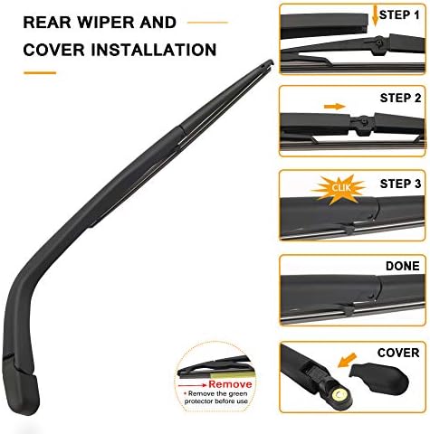 Rear Wiper Arm Blade Replacement for Scion xB 2004-2006