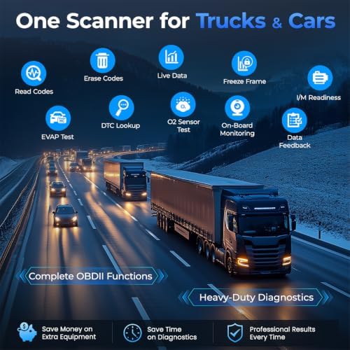 NEXAS NL102 Heavy Duty Truck Diagnostic Scanner for Diesel Trucks