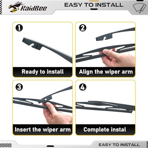 Rear Wiper Blade 10 inch, OEM Replacement for Honda HRV 2016-2022, Outlander Sport 2011-2022 +More Rear Windshield Wiper (H250/10-B)
