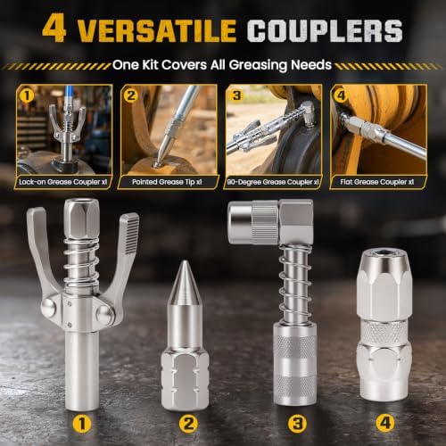 12000PSI Cordless Electric Grease Gun for Dewalt 20V Battery