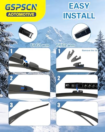 GSPSCN 11 Inch Rear Wiper Blade, OEM Quiet Streak-Free Rear Window Wiper