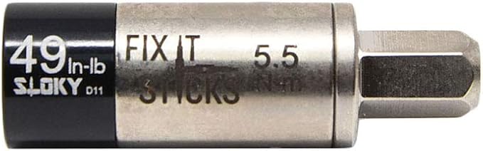 Fix It Sticks Field Hunting Outdoors Gun Maintenance Adjustable Fits 1/4in Bit T-Way Wrench Small Torque Limiter, 49 in-lb