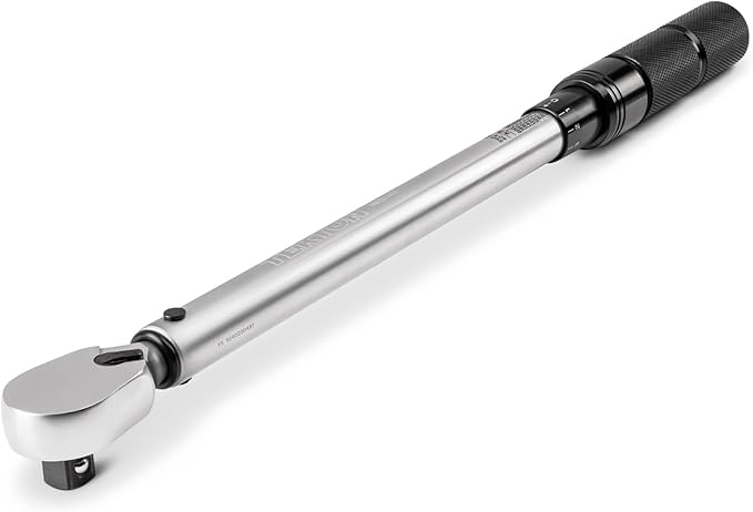 TEKTON 1/2 Inch Drive 90-Tooth Dual-Direction Micrometer Torque Wrench (40-200 ft-lb) | TRQ52402