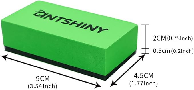 Ceramic Coating Applicator Sponges Block,Car Detailing Coat applicator Sponge Pads Kit,(10, Green)
