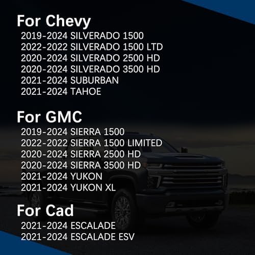 A3244C Engine Air Filter for 2019-2024 Chevy Silverado 1500/2500 HD/3500 HD,Suburban,Tahoe,GMC Sierra 1500/2500 HD/3500 HD,Yukon,Escalade 84121219