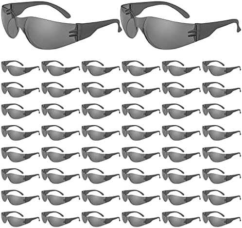 WFEANG 50 Pack Smoke Safety Glasses for Men Women, ANSI Z87.1 Work Glasses