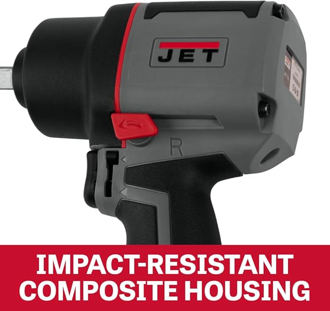 JET 1/2-Inch Composite Impact Wrench, 800 ft-lbs, 7300 RPM (Model JAT-126)