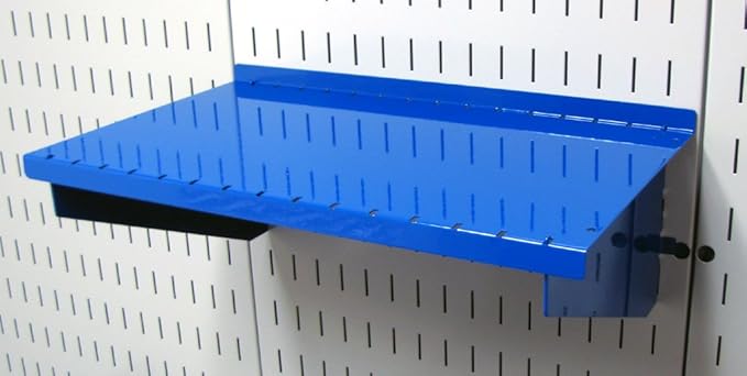 Wall Control Shelf 9in Deep Pegboard Shelf Assembly Pegboard and Slotted Tool Board - Blue