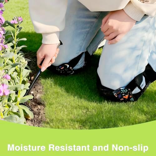 2 Pack Garden Knee Pads for Women, Foam Padding Work Kneepads, Butterfly