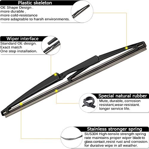 Rear Wiper Arm Blade Replacement for Scion xB 2004-2006