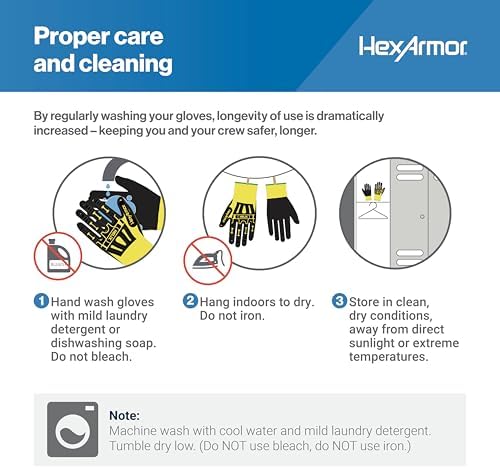 HexArmor Helix Impact Resistant & A1-A9 Cut-Resistant Work Gloves – High-Dexterity Nitrile Grip Industrial Safety Gloves