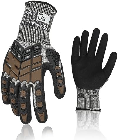 Safety Work Gloves, Impact Gloves for Men Women, Cut Resistant