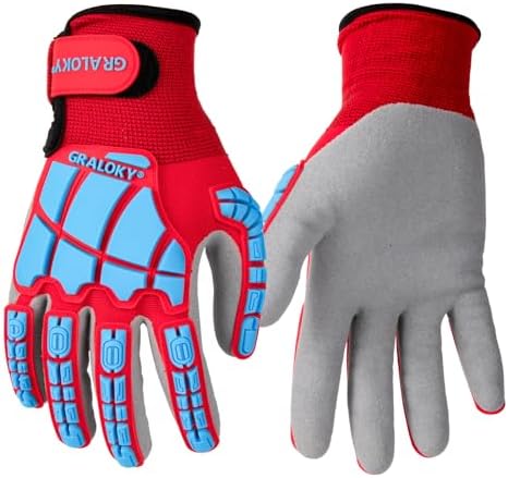 Safety Work Gloves for Men Women,Impact Work Gloves