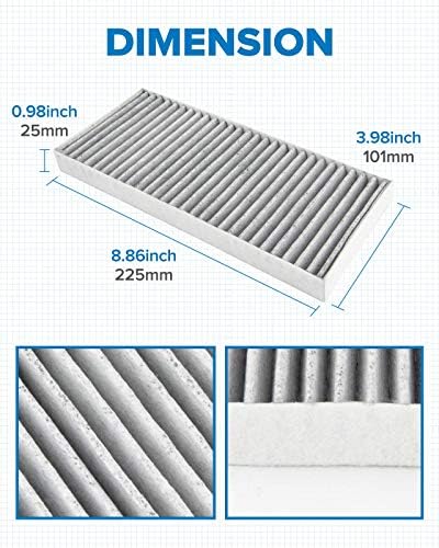 PHILTOP CF10388 HEPA Cabin Air Filter for Nissan, INFINITI