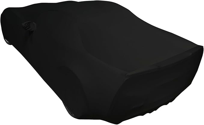 C6 Corvette Indoor Car Cover - Custom Fit Ultraguard Stretch Satin - Dust Proof Full Cover - The Ultimate High End Fit for 2005-2013 Base, Grand Sport, ZR1, Z06 Corvettes (Black)