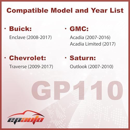 EPAuto GP110 (CA10110) Engine Air Filter Replacement for Chevrolet and GMC
