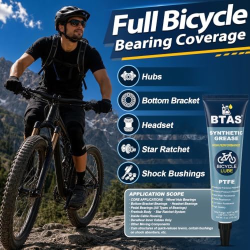 BTAS High Performance Extreme Pressure Synthetic Bike Grease with PTFE 4oz