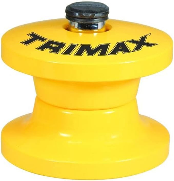 TRIMAX TLR51 - Pintle Hitch Ring Lock - Lunette Ring Lock for Pintle Hook Trailers - Fits 2-7/8" Inside Diameter, Yellow
