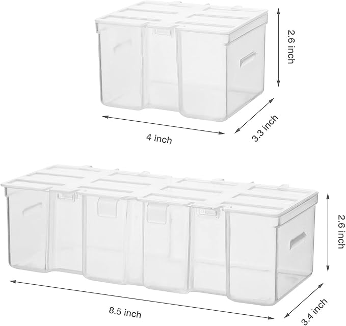 Mayouko 16 Compartments Detachable Toolbox Organizer,Hardware Organizer Box with Removable Sections,Carrying Storage Case for Patts,Screws,Bolts,Nuts,Toys