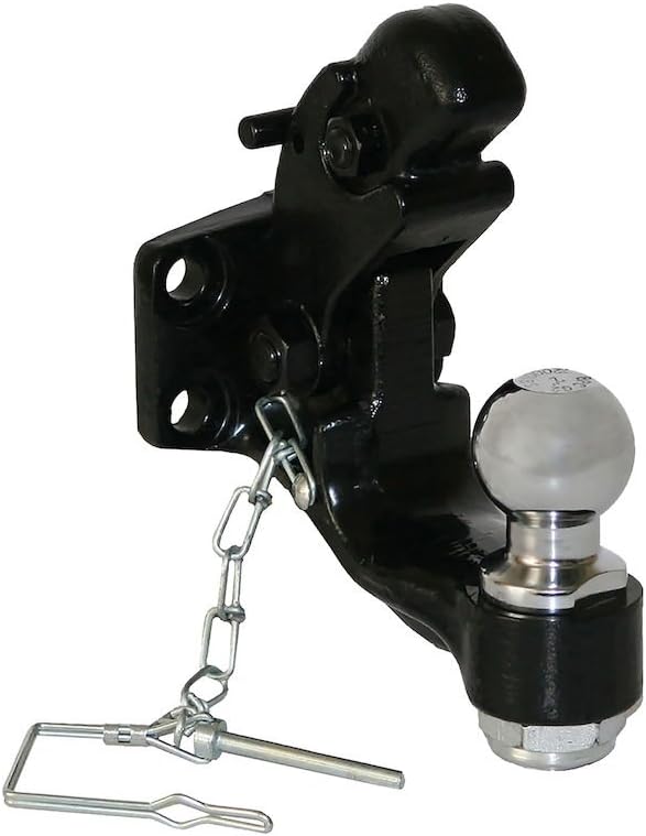 Buyers Products BH81780 8-Ton Combination Hitch, 1-7/8 Inch Ball, 12000 MGTW, Easily Hook W/Coupler Or Lunette Eye